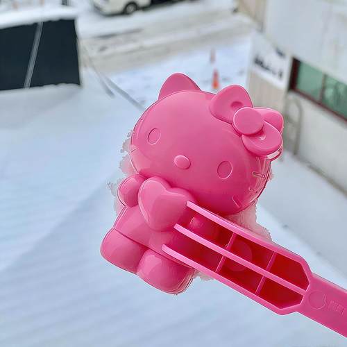 哈喽kitty雪球夹子加厚加大打雪仗神器儿童雪人玩具雪地可爱模具