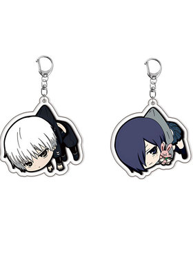 东京食尸鬼亚克力双面钥匙扣 月山习 动漫周边背包挂件