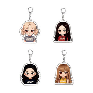亚克力钥匙扣动漫周边可爱挂件 JUMP 粉墨