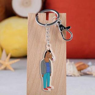 挂件 Horseman亚克力双面透明钥匙扣 马男波杰克 BoJack