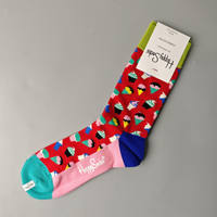 happy socks New product: happy socks, European and American trend. Happy Socks Women's socks, fashionable and individual, street style thumbnail 4