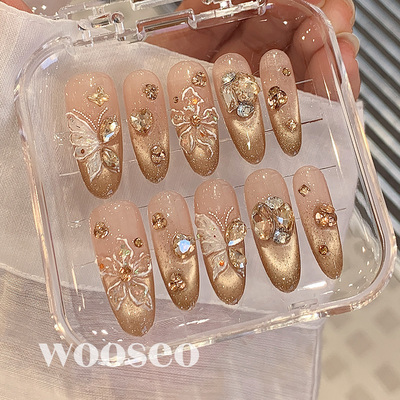 高质量精致绝美春夏显白美甲成品