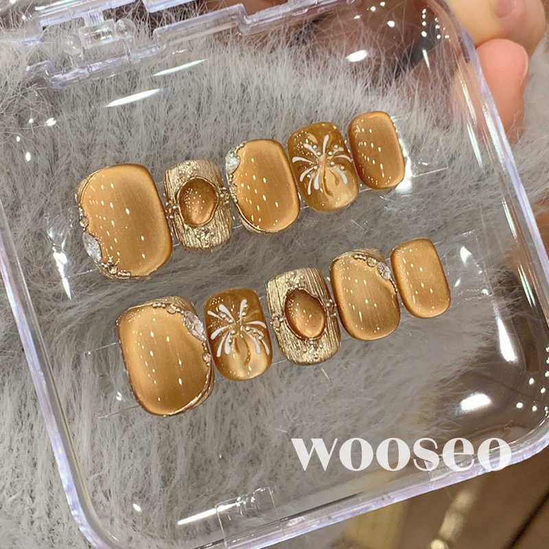 高级感小众显白过年指甲贴片