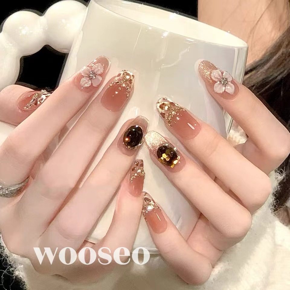 精致绝美富家千金显白成品甲片