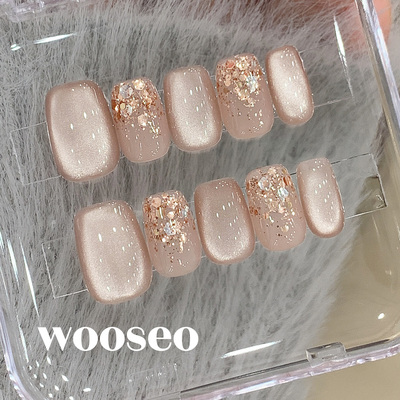 精致绝美富家千金美甲成品