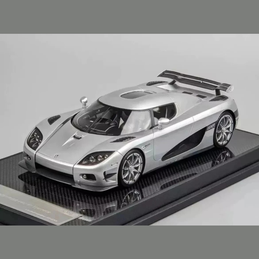 现货 VMB 1:18 柯尼塞格 Koenigsegg CCXR Trevita 银色 树脂车模