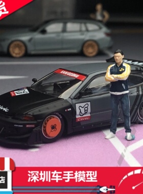现 PopRace 1:64 PANDEM Civic EG6 火箭兔 合金车模