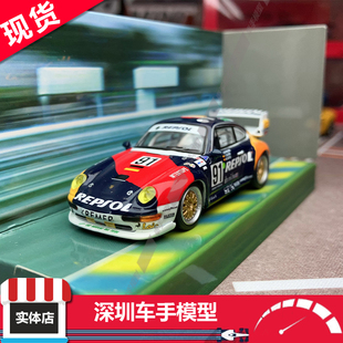 现货 TW 1:64 保时捷 911 GT2 24h勒芒 1995 #91 tarmac 合金车模