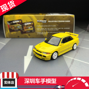 现货 TW 1:64三菱EVO III3代Lancer GSR黄色 合金汽车模型