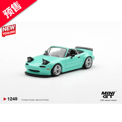 预售 MINIGT 1:64 1249 马自达MX-5 (NA) Pandem 薄荷绿 合金车模