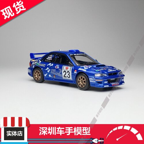 现货 MINIGT 1:64 1078 斯巴鲁WRC99#23 2000雅典卫城拉力赛 合金