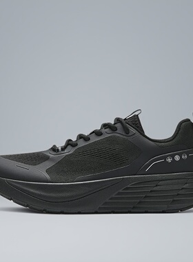 安踏厚底增高黑色休闲鞋男2025夏季新款透气舒适运动鞋112538810