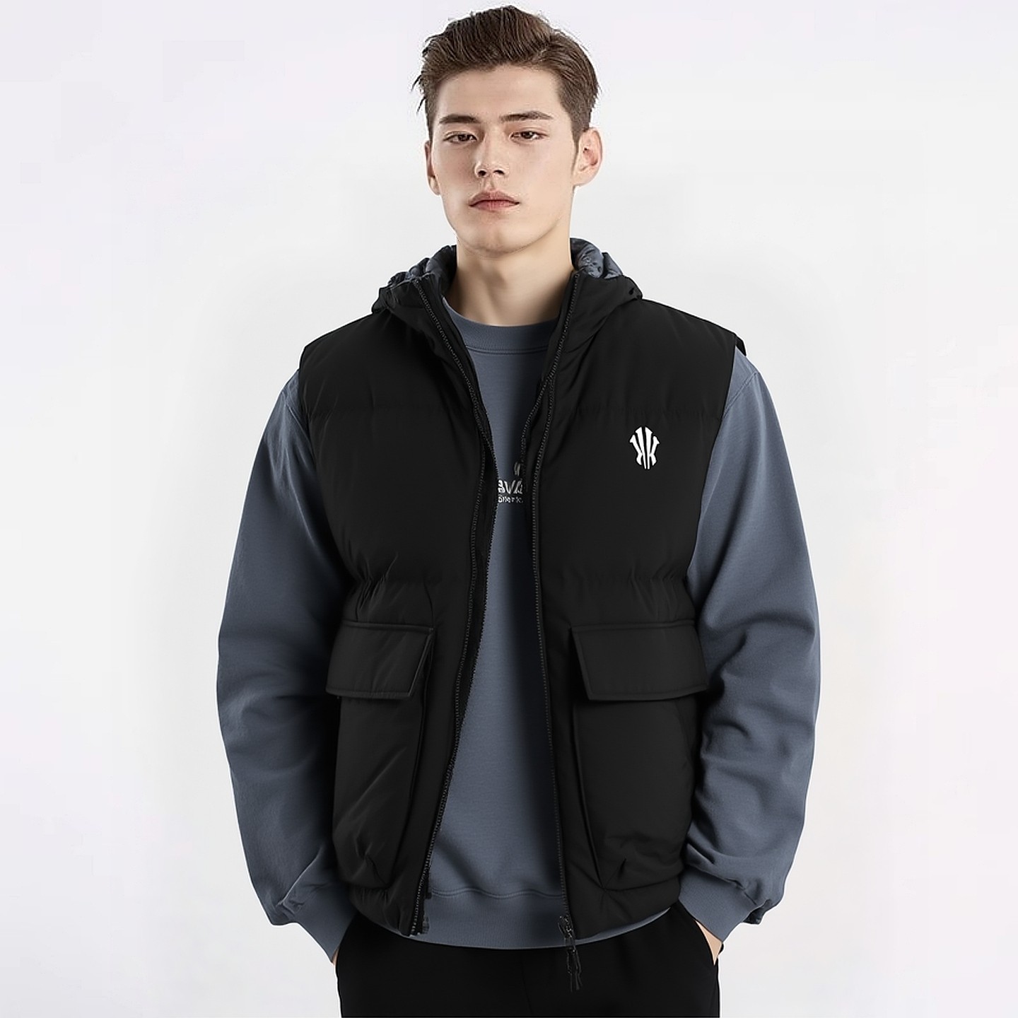 安踏凯里·欧文系列羽绒服马甲男