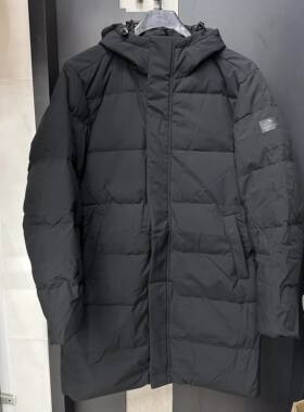 安踏速暖羽绒服中长款防泼水外套