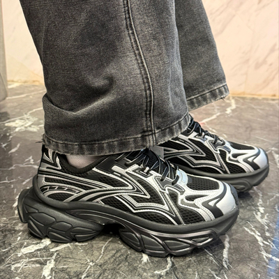 安踏扶摇老爹鞋女复古厚底休闲鞋