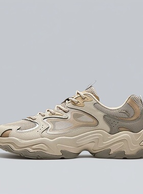 安踏陨石VENT丨革网拼接厚底复古老爹鞋男女同款休闲鞋112528858