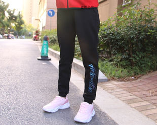 清仓安踏女裤 女2021秋季 断码 运动裤 新款 直筒休闲跑步收口小脚长裤