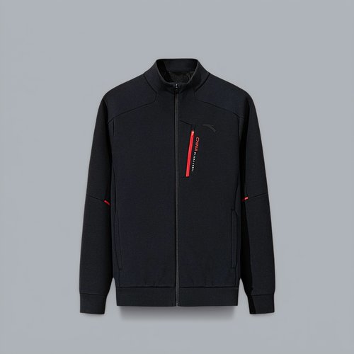 安踏外套女加绒保暖休闲针织上衣