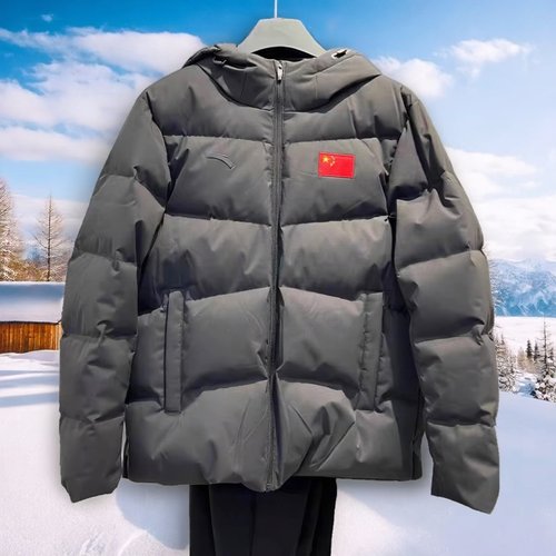 安踏国家队运动羽绒服男