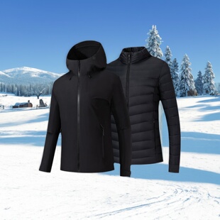 [山锋羽绒三合一] 安踏冠军户外防水透湿女冲锋衣两件套162540622