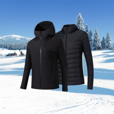 山锋羽绒三合一安踏户外防冲锋衣