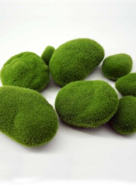 苔藓球植绒花园造景观饰品摆件