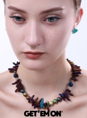 GETEMON珍珠贝珠小众项链