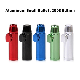 金属鼻烟子弹烟壶铝质08版实用器非防侧漏老结构7色现代鼻烟工具#