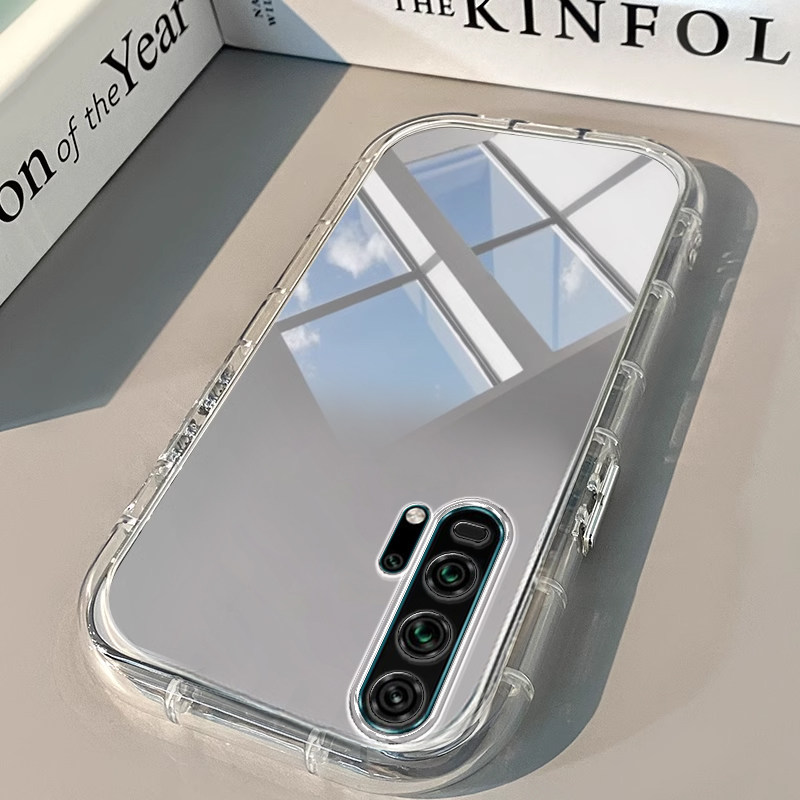 荣耀20pro手机壳30透明新80 PRO镜面50泡芙se气囊i男X 60女70高级10潮90 GT全包100防摔200潮300软honor