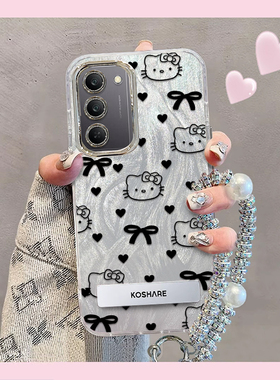 精孔kt猫realme真我V60Pro手机壳RMX3953情侣全包防摔可爱套外壳