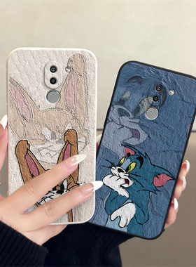 荣耀7C/荣耀8xmax/青春版/9/9i/note10/play/荣耀v9/畅玩8c小羊皮情侣手机壳高级感小众一对全包防摔