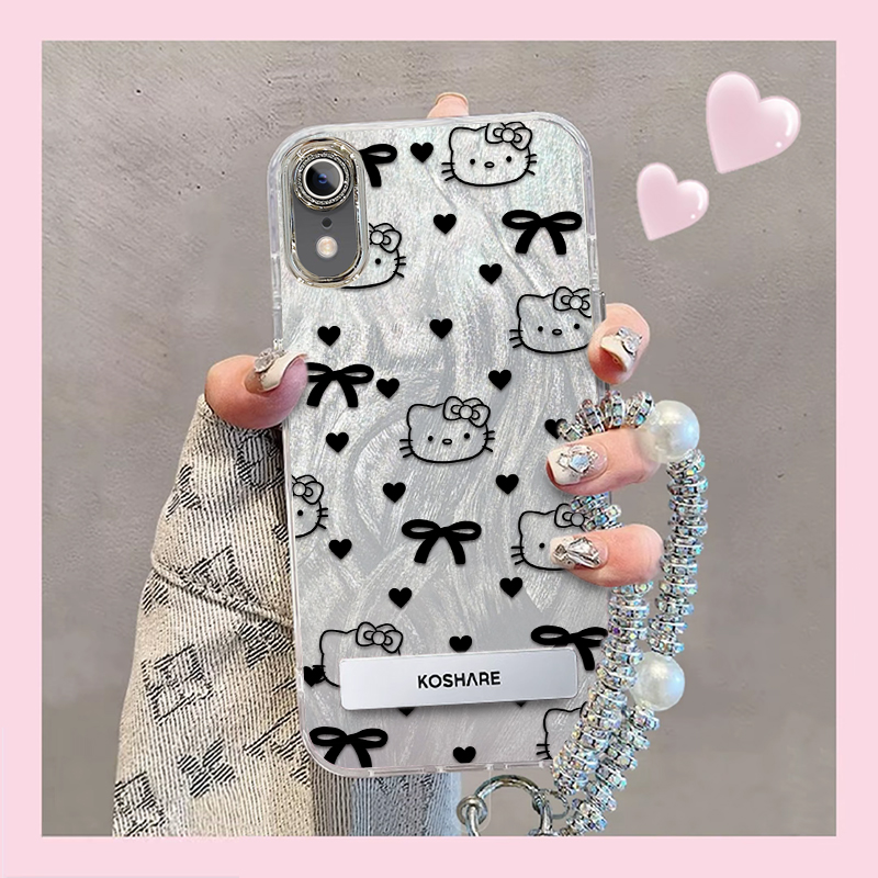 精孔kt猫苹果XR手机壳iPhoneXR情侣全包防摔软高级男女可爱套外壳