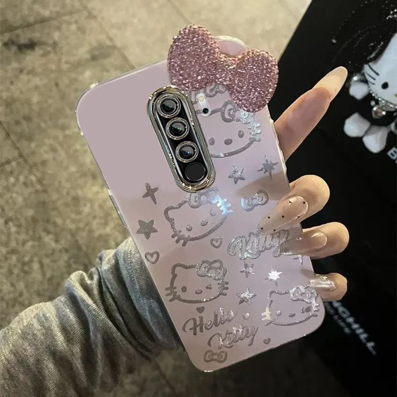 羽纱kt猫红米9手机壳M2004J19C情侣全包防摔软高级男女可爱套外壳