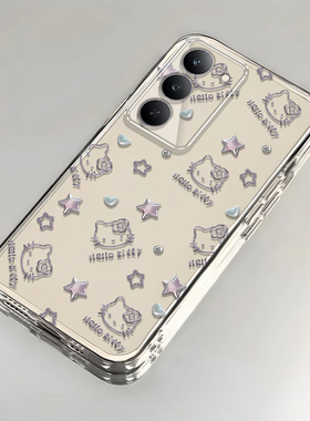 凯蒂猫realme真我V60Pro手机壳透明RMX3953全包防摔女可爱套外壳
