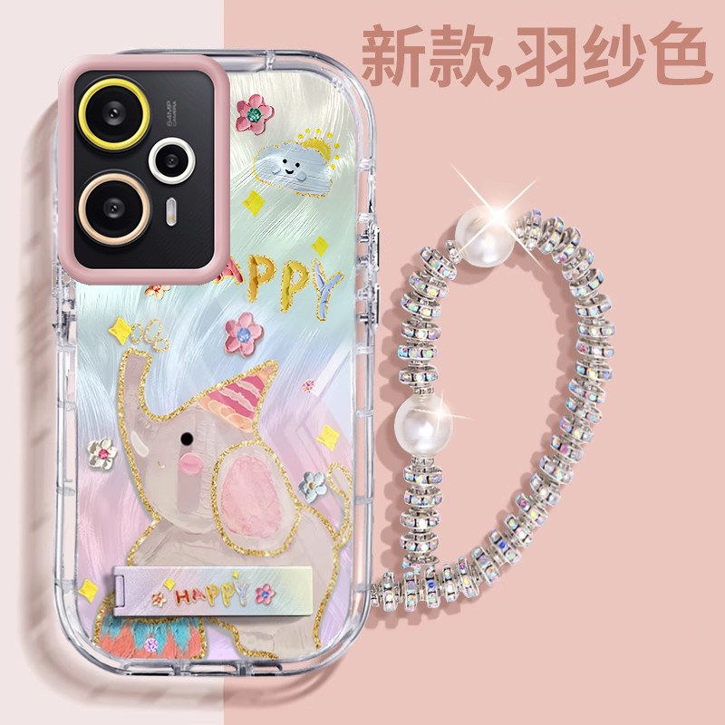 赵露思同款红米Note12Turbo哈利·波特壳透明全包防摔可爱套