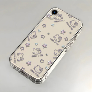 凯蒂猫苹果XR手机壳透明iPhoneXR全包防摔硅胶高级男女可爱套外壳