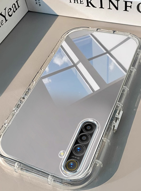 Realme真我X2手机壳Realme X透明X7新V13镜面15泡芙PRO +气囊GT NEO 6男女15高级23潮T全包X50防摔Neo7硅胶
