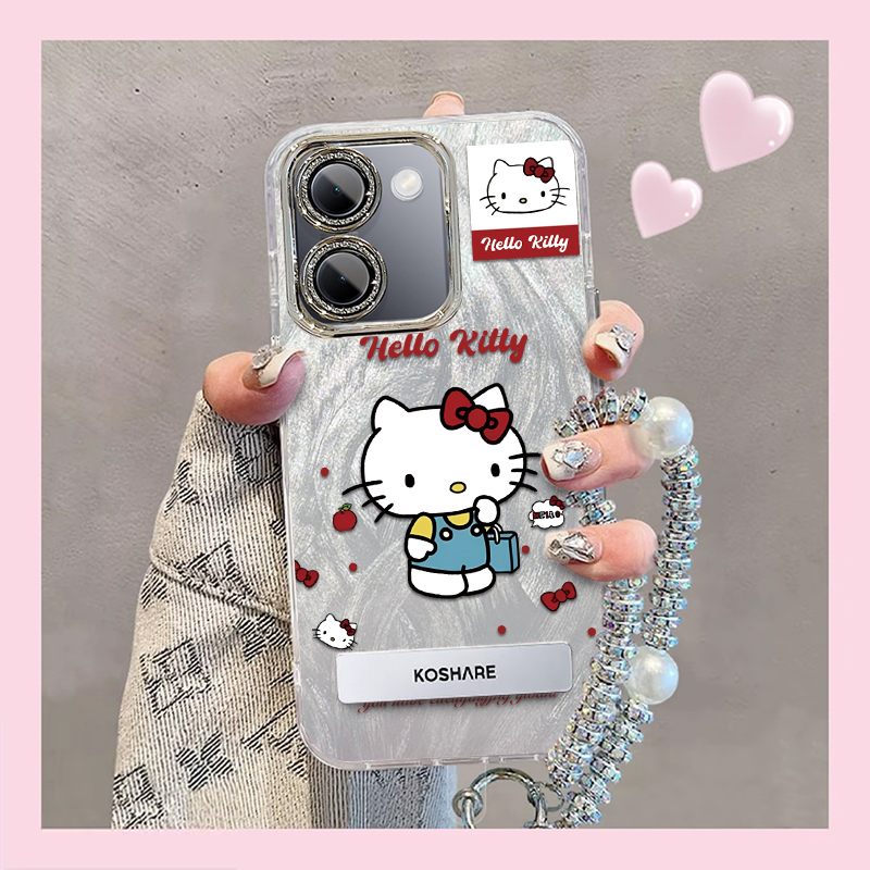 羽纱kt猫vivoY100i手机壳V2279A情侣全包防摔高级男女可爱套外壳