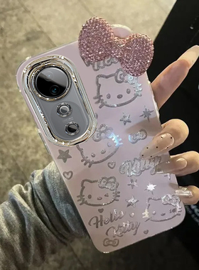 羽纱kt猫vivoS19手机壳V2364A情侣全包防摔软高级男女可爱套外壳