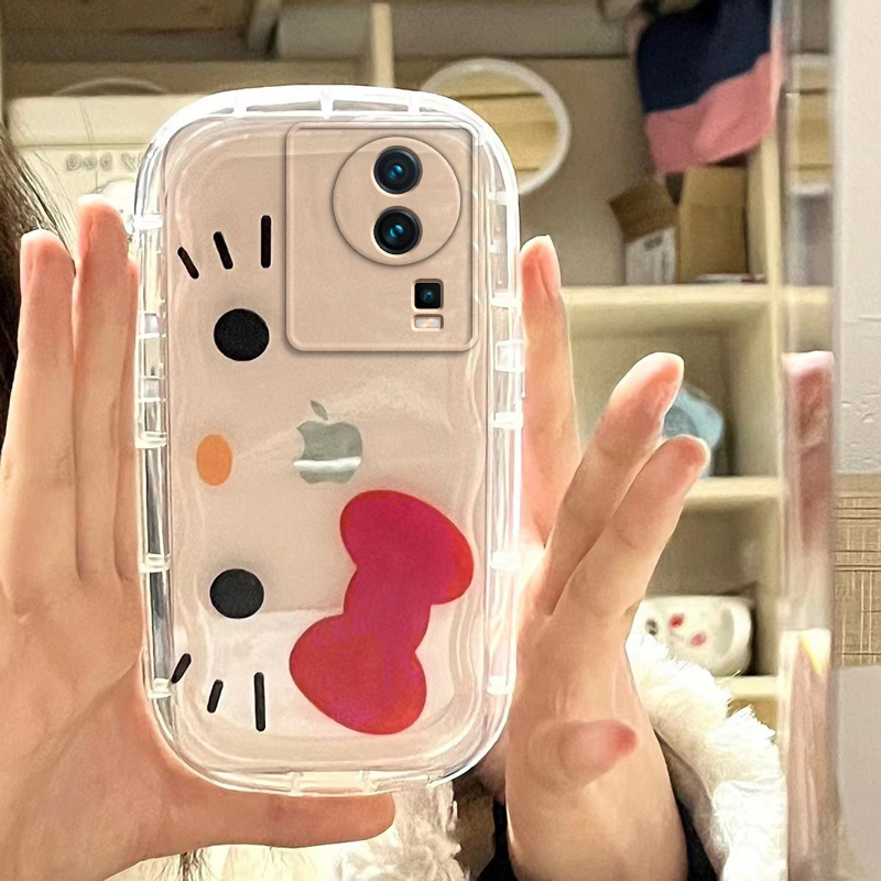 肥皂壳OPPO Reno11手机壳reno11pro透明OPPOReno11气囊男女款高级感全包防摔硅胶软壳套气垫保护套凯蒂猫KT猫