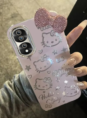 羽纱kt猫荣耀70Pro+手机壳HPB-AN00情侣全包防摔软男女可爱套外壳