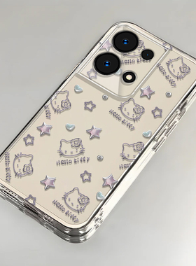 凯蒂猫OPPOReno9Pro+手机壳透明PGW110全包防摔软男女可爱套外壳