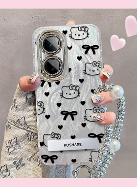 精孔kt猫iQOONeo10Pro手机壳V2426A情侣全包防摔软男女可爱套外壳
