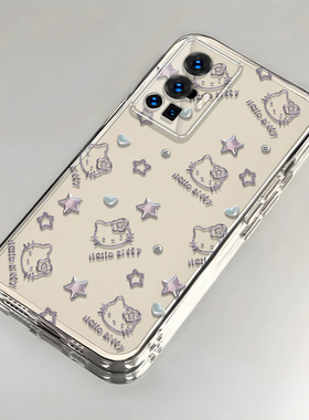 凯蒂猫vivoX70Pro手机壳透明V2134A全包防摔软高级男女可爱套外壳