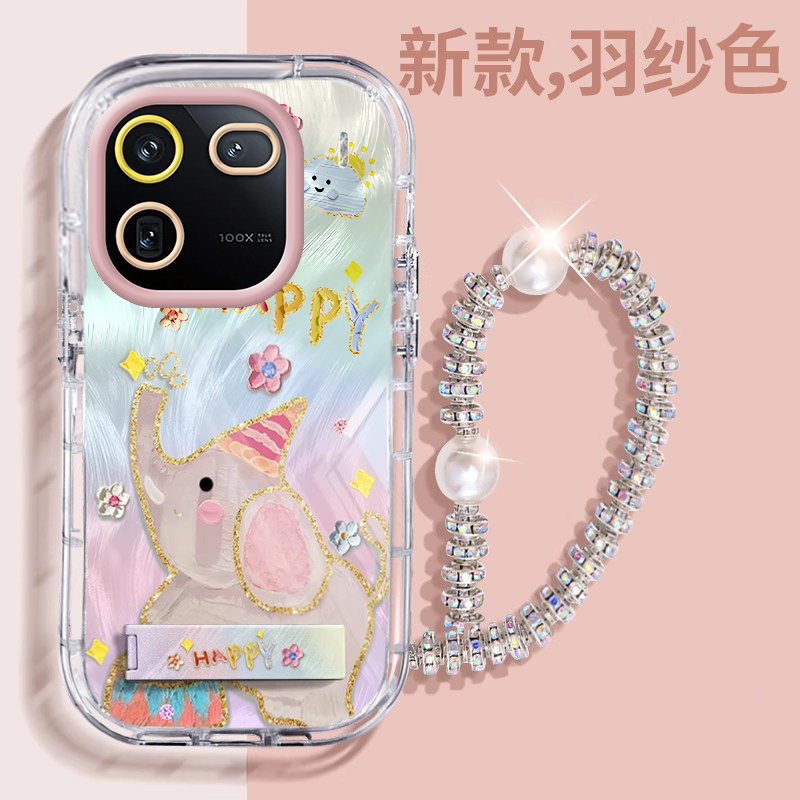 赵露思同款iQOO12壳透明V2307A全包防摔薄高级男女可爱套外壳