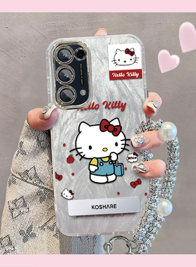 羽纱kt猫OPPOReno5Pro手机壳PDSM00情侣全包防摔软男女可爱套外壳