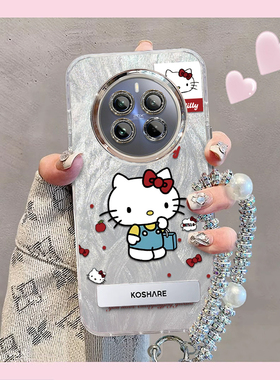 羽纱kt猫realme真我12Pro手机壳RMX3841情侣全包防摔女可爱套外壳
