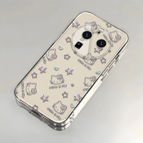 凯蒂猫OPPOFindX6Pro手机壳透明PGEM10全包防摔软男女可爱套外壳