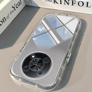 华为智选NZONE50手机壳NZONES7软pro透明+镜面Hi Nova9泡芙9z气囊12se男女款hi畅享60高级感s全包pro防摔woki