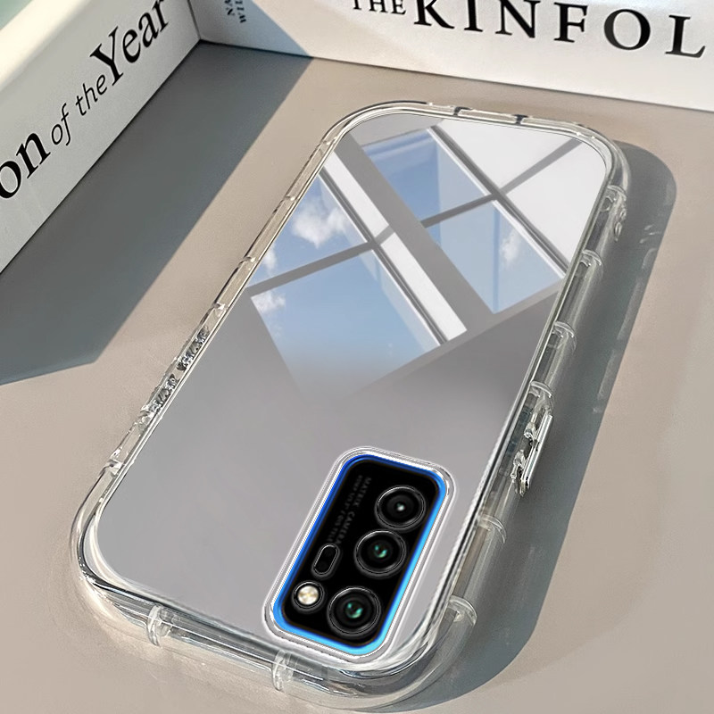 荣耀v30手机壳Play 3透明新4 PRO镜面5泡芙6 T气囊7男9 C女60高级10潮80 GT全包90防摔100潮300软honor